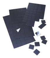 Franken Magnetplättchen 2 x 2 cm, 50 Stück Schwarz - Breite: 20 mm - Länge: 0.02 m - Selbstklebend: Ja - Detailfarbe: Schwarz