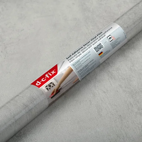 d-c-fix Designfolie Concrete - Breite: 45 cm - Länge: 2 m - Detailfarbe: Steingrau - Anwendungszweck Folie: Wand - Möbel - Klebehaftung: Selbstklebend