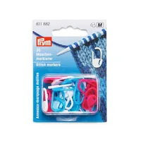 Prym Maschenmarkierer 30 Stück - Verpackungseinheit: 30 Stück - Detailfarbe: Weiss - Pink - Blau - Produkttyp: Maschenmarkierer