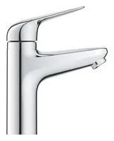 GROHE Einhand-Waschbatterie Swift Child-Lock, M - Anschlussmass: 3/8 - Ausziehbare Brause: Nein - Anzahl Strahlarten: 1 - Farbe: Chrom - Ausführung: Einhebelmischer - Anschlussart: Hochdruckarmatur (2 Anschlüsse)