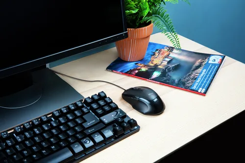 Trust Voca Maus Büro Rechts USB Typ-A Optisch 2400 DPI