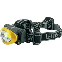Schwaiger LED Stirnlampe 120 Lumen SchwarzGelb