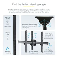 CEILING TV MOUNT - STEEL .