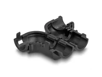 DELOCK Kabel Clips zum Abwinkeln 8 Stück schwarz