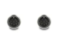 Delock M12 Kabel A-kodiert 8 Pin Stecker zu Stecker PUR (TPU) 1 m