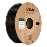 eSun Filament ABS+ HS Schwarz 1.75 mm 1 kg - Material: ABS (Acrylnitril-Butadien-Styrol) - Detailfarbe: Schwarz - Gewicht: 1 kg - Durchmesser: 1.75 mm - Materialeigenschaften: Standard