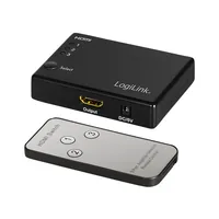 Logilink Switch HDMI 3x1-Port, 1080p60Hz, HDCP,CEC,RC,smal