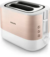Philips Viva Collection HD2638/11 toaster 7 2 slice(s) 950 W Rose gold, White