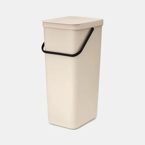 Brabantia Recyclingbehälter Sort & Go 40 l, Beige - Anzahl Behälter: 1 - Fassungsvermögen: 40 l
