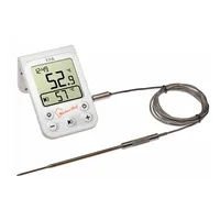 TFA Dostmann Bratenthermometer  Küchen-Chef, Digital - Typ: Fleischthermometer - Anwendungsbereich: Grill - Backofen - Kabelgebunden: Ja - Displaytyp: Digital - App kompatibel: Nein