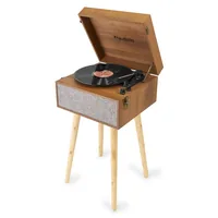 Audizio Plattenspieler mit Bluetooth Fremont Braun - Detailfarbe: Braun - Plattenspieler Antriebsart: Riemenantrieb - Platte Geschwindigkeit: 45 U/min - 33? U/min - 78 U/min - Tonabnehmer: Dabei - Tonarm: S-Form - Anwender: HiFi