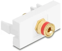 DeLOCK 90901 socket-outlet Speaker terminal Red, White