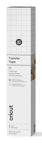 Cricut Transferfolie 30 x 640 cm, für Smart Material - klar - Geeignet für Drucker: Nein - Detailfarbe: Klar - Aussenanwendung: Ja - Selbstklebend: Ja - Aufbügelbar: Ja - Folientyp: Transferfolie