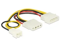 DELOCK Stromkabel Molex 4Pin -> Molex 4pin 3Pin Lüfter