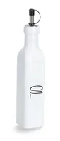 Zeller Present 19645 oil/vinegar dispenser 0.27 L Bottle Glass, Stainless steel, Silicone White