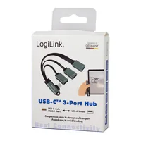 Logilink USB-HUB 3-Port,2xUSB2.0AF 1xUSB3.0AF,gewink.Steck