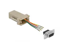 DeLOCK D-Sub 9 pin female to RJ11/RJ14 6P/4C female Assembly Kit