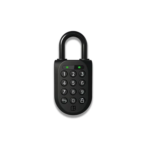 igloohome Sicherheitsschloss Padlock 2, Schwarz, Edelstahl - Schlossart: Bügelschloss - Set: Nein - Aussenanwendung: Ja