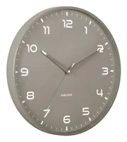 KARLSSON Wanduhr Orgullo Ø 40 cm, Dunkelgrau - Uhrtyp: Analog - Betriebsart: Batteriebetrieb - Funksignal: Nein - Funktionen: Zeit - Form: Rund - Detailfarbe: Dunkelgrau