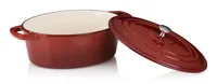 Kela Bräter Calido 23 cm, Rot - Material: Gusseisen - Topfart: Bräter - Kompatible Kochfelder: Glaskeramik - Gas - Halogen - Induktion - Antihaftbeschichtung: Ja - Detailfarbe: Rot - Set: Nein