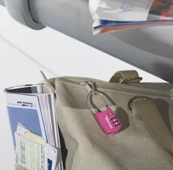 Master Lock Reiseschloß 4688EURD Zahlenkombination TSA farbl sort