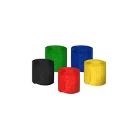 MediaRange Klettbinder-Streifen 16x215mm farbig sortiert 5pc