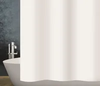 diaqua® Duschvorhang Claro 180 x 200 cm, Weiss - Breite: 180 cm - Höhe: 200 cm - Detailfarbe: Weiss - Produkttyp: Duschvorhang - Detailmaterial: Poly-Ethylen-Vinylacetat (PEVA) - Grundmaterial: Kunststoff