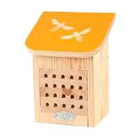 Esschert Design Bienenhaus, Gelb - Tierart: Insekten - Produkttyp: Insektenhotel - Gartentier: Wildbiene