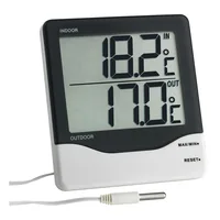TFA Dostmann Thermometer Digital - Detailfarbe: Schwarz - Anwendungsbereich: Temperaturmessung - Typ: Thermometer