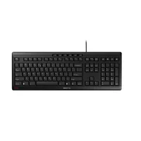 Cherry Tastatur Stream US-Layout Schwarz - Tastatur Typ: Business - Tastaturlayout: QWERTY (US) - Tastatur Features: Hotkeys - Medientasten - Spritzwassergeschützt - Ziffernblock - Keyboard Tasten: Chiclet (Notebook) - Detailfarbe: Schwarz - Ziffernblock: