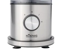 Koenig Zerkleinerer Steel Line 0.5 l - Detailfarbe: Silber - Gerätetyp: Zerkleinerer - Volumen: 0.5 l - Ausstattung: 2 Geschwindigkeiten - Edelstahlmesser - Zerkleinerer