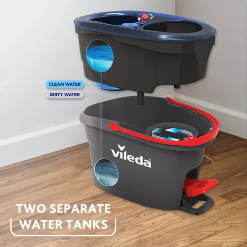 Vileda 4023103254237 mop Microfibre 6000 ml Wet Black, Blue, Red