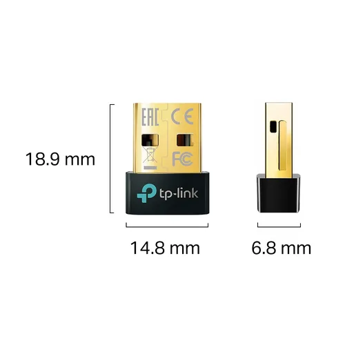 TP-Link USB-Bluetooth-Adapter UB500 - WLAN: Nein - Schnittstelle Hardware: USB 2.0 - Bluetooth-Version: 5.0