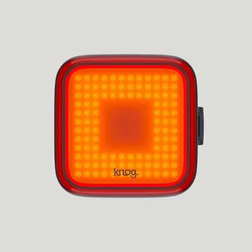 knog. Velolampe Blinder Square Rücklicht, Schwarz - Betriebsart: Akkubetrieb - Lichtfarbe: Rot - Montageart: Gummizug - Leuchten Kategorie: Rücklicht - Leuchtmittel: LED - Lichtstärke: 100 lm