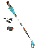 GARDENA Akku-Hochentaster Teleskop TCS 20/18 V P4A Set - Ausstattung: Mit Akku & Ladegerät - Produktkategorie: Hochentaster - Akkusystem: Bosch 18 V POWER FOR ALL - Schwertlänge: 20 cm - Betriebsart: Akkubetrieb