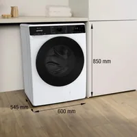 Gorenje WPNA84A2TS machine à laver Charge avant 8 kg 1400 tr/min Noir, Blanc