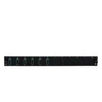 EFB Bestckte 12 Port Frontblende mit 6 x SC Duplex Kupplung OS2 vertikal, grau