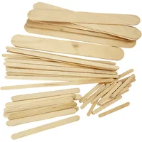 Creativ Company Holzkleinteile Eistiele, 4250 Stück - Breite: 0.6 cm - 2.5 cm - Höhe: 0.1 cm - Länge: 5.5 cm - 2 cm - Anzahl Stück: 4250 Stück - Holzherkunft: Dänemark - Holzhandelsname: Birke