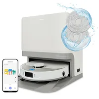 Medion Saug- und Wischroboter MD 12039 X55 SW+ Grau/Weiss - Ladezeit: 300 min - Fernbedienung: Smartphone (WLAN) - Detailfarbe: Grau - Weiss - Filtertyp: Staubfilter - Max. Laufzeit: 225 min - Nasswischfunktion: Ja