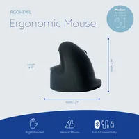 ERGONOMIC MOUSE MEDIUM HAND165-185MM RIGHT-HANDED WRLS