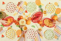 Partydeco Einwegteller Früchte 6 Stück - Produkttyp: Einwegteller - Materialtyp: Papier - Material: Papier - Pappe - Detailfarbe: Mehrfarbig