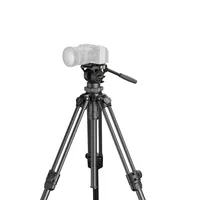 Smallrig Leichtes Video-Stativset aus Kohlefaser AD-50 Pro - Höhenverstellbar: Ja - Detailfarbe: Carbon - Material: Aluminium-Legierung - Kohlefaser - Silikon - Edelstahl - Polyoxymethylen (POM) - Stativ-Bauart: Dreibeinstativ - Stativgewinde: 3/8'' - 1/4