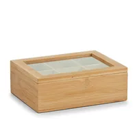 Zeller Present Teebeutelbox Bamboo tea box Acrylic, Wood