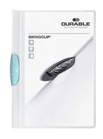 DURABLE Klemm-Mappe Swingclip PP 30 Blatt A4 mitlblau