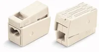 WAGO Leuchtenklemme 3-fach, 100 Stück - Schutzklasse: IP20 - Verwendung Klemmen: Drähte + Litzen - Verpackungseinheit: 100 Stück - Detailfarbe: Weiss - Eigenschaften Hausinstallation: Flammwidrig - Selbstlöschend - E-Nr.: 157817104