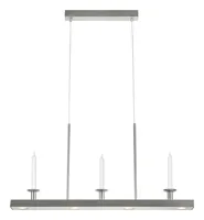 Markslöjd Pendelleuchte Dinind 4-flammig 4.9 W Satinnickel 82 cm - Betriebsart: Netzbetrieb - Lampensockel: LED fest verbaut - Smart Home: Nicht kompatibel - Farbtemperatur Kelvin: 3000 K - Anwendungsbereich: Indoor - Gesamtleistung: 4.9 W