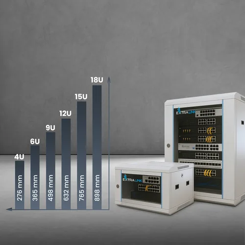 Extralink EX.8567 rack 6U Da parete Grigio