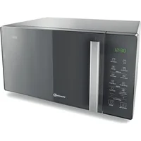 Bauknecht Mikrowelle mit Grill MW 254 SM Schwarz - Mikrowellenleistung: 900 W - Fassungsvermögen: 25 l - Grillfunktion: Ja - Backofenfunktion: Nein - Steamfunktion: Ja - Breite: 48.3 cm
