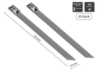 Good Connections Edelstahl-Kabelbinder 150mmx7,9mm 20 St.