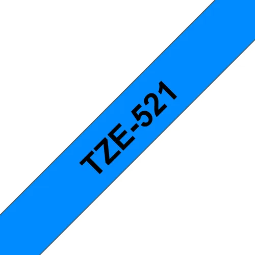 BROTHER P-Touch TZE-521 black on cyan 9mm